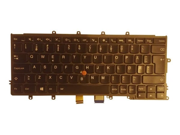 Lite-On - Erstatningstastatur for bærbar PC - med Trackpoint - bakbelysning - QWERTY - Norsk - FRU - for ThinkPad X240 20AL, 20AM; X250 20CL, 20CM