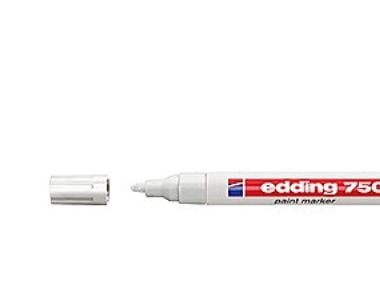 edding 750 paint - Markør - permanent - hvit - fargeblekk - 2-4 mm