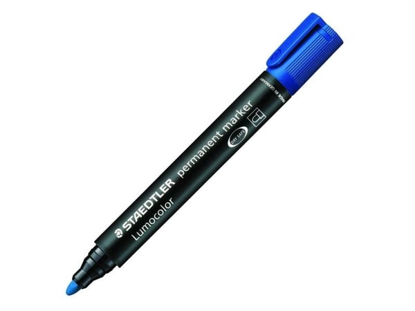 STAEDTLER Lumocolor - Markør - pysyvä - blå - 2 mm