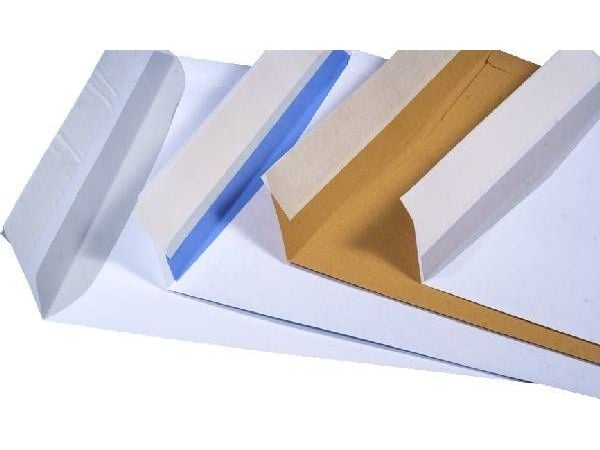 Herlitz C4 konvolutter hk (med stripe) venstre, øverst, hvit - 250 stk.