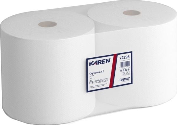 Karen papirhåndkle i stor rull, 2-lags, 310 m 2 ruller
