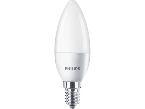 Philips LED-pære E14 7W CorePro-stearinlys ND 7-60W E14 840 B38 FR 806lm 4000K 929002972702