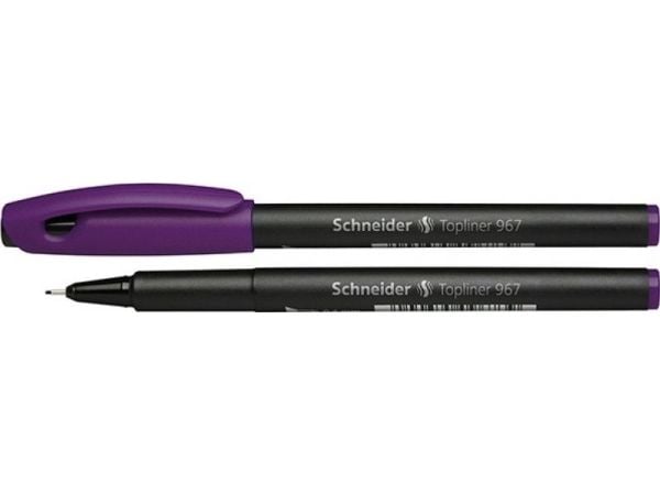 Schneider skriveredskaper Topliner 967, Fiolett, Mellem, Sort, Polypropylen (PP), Rund, 0,4 mm