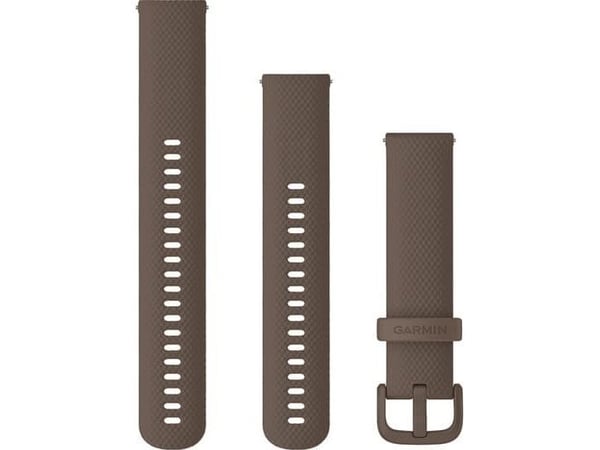 Quick Release 20 silikon håndleddsstropp (kakao/kakaospenne) (010-12924-81)