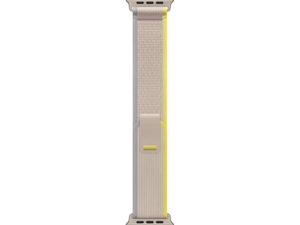 Apple - Sløyfe for smart armbåndsur - 49 mm - S/M-størrelse - gul/beige