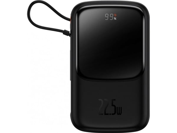 Baseus PPQD060101, 10000 mAh, Litium polymeeri (LiPo), Power Delivery, Quick Charge 2.0, Quick Charge 3.0, musta