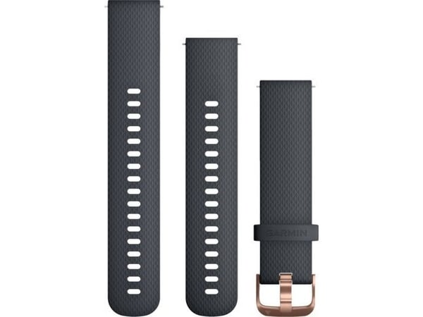 Garmin Quick Release Band - Klokkestropp for smart armbåndsur - 107 - 215 mm - mose, sølvmaskinvare - for Approach S40; Forerunner 245, 645, 645M; ...