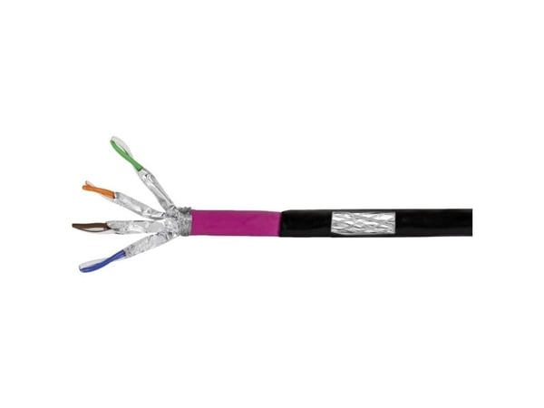 LogiLink CPV0082, 100 m, Cat7, Svart, Rosa