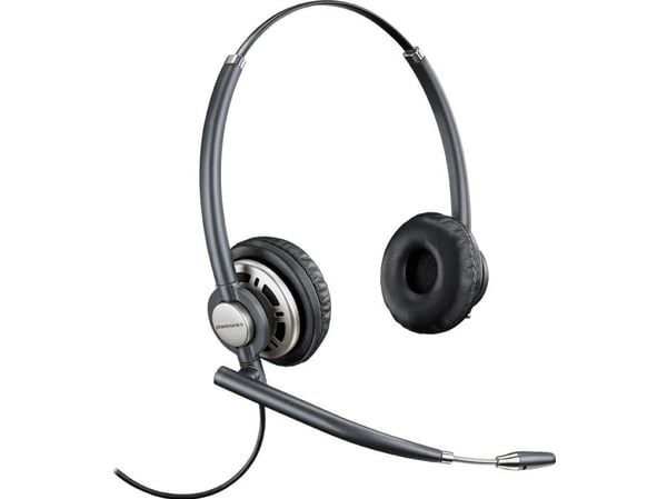POLY Encore Pro HW720, Koblet med ledninger (ikke trådløs), Kontor/kundesenter, 100 - 6800 Hz, 72 g, Hodesett, Sort