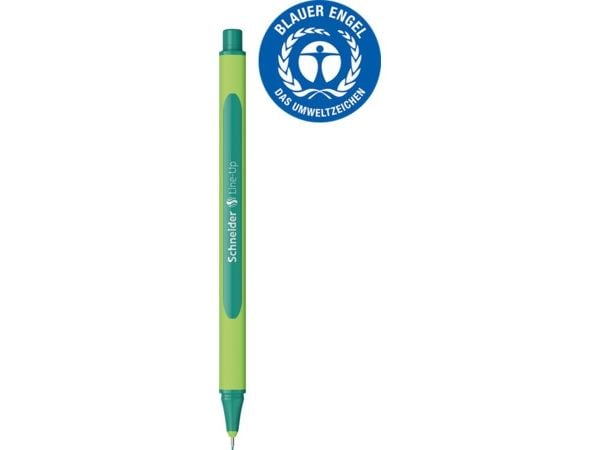 Schneider Schreibgeräte Line-Up, Grønn, Grønn, Plast, Trekant, nautic-green, 0,4 mm