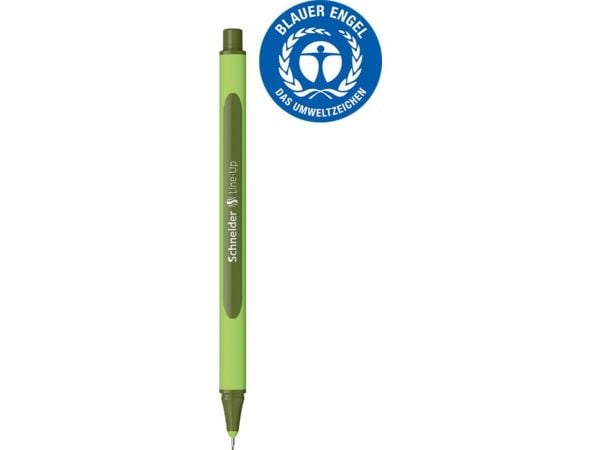 Schneider Schreibgeräte Line-Up, Grønn, Grønn, Plast, Trekant, olive-green, 0,4 mm