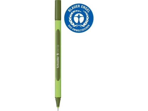 Schneider Schreibgeräte Line-Up, Grønn, Grønn, Plast, Trekant, olive-green, 0,4 mm