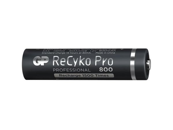 GP Batteries B22184, Oppladbart batteri, AAA, Nikkelmetallhydrid (NiMH), 1,2 V, 4 stykker, 800 mAh