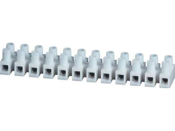 Simet klemrake skruklemme termoplast m/ skive 4 mm² 12 poler transparent LPA12-4 89089110