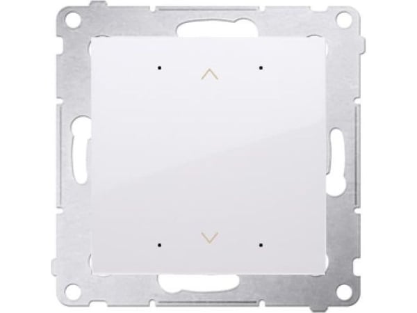 Contact-Simon Simon 54 GO Painikeohjain kaihtimille ja ikkunaluukuille, joita ohjataan WiFi:llä 2x5A 230V (moduuli) valkoinen DEZ1W.01/11