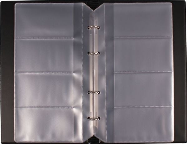Business card holder, 200 cards, standard navy blue