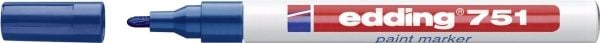edding 751 paint - Markør - permanent - blå - fargeblekk - 1-2 mm