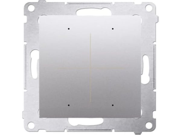 Kontakt-Simon Simon 54 GO Painikeohjain 30 toimintoa WiFi 230V älypuhelinohjaukseen (moduuli) hopea matta DEK1W.01/43