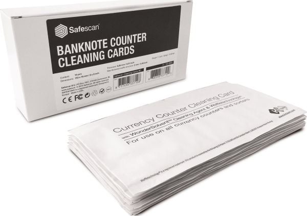 Safescan 152-0663, Rengjøringskort, Safescan, Safescan bill counters, Hvit, 153 mm, 76 mm