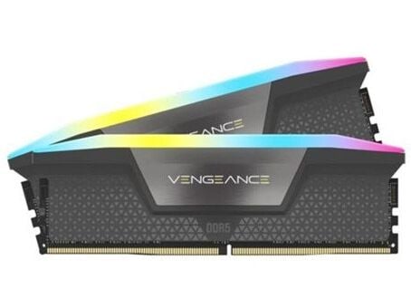 CORSAIR Vengeance RGB - DDR5 - sett - 32 GB: 2 x 16 GB - DIMM 288-pin - 6000 MT/s / PC5-48000 - CL30 - 1.4 V - kjølig grå