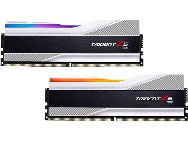 G.Skill Trident Z5 RGB - DDR5 - sett - 32 GB: 2 x 16 GB - DIMM 288-pin - 7600 MHz / PC5-60800 - CL36 - 1.4 V - ikke-bufret - ikke-ECC - børstet alu...