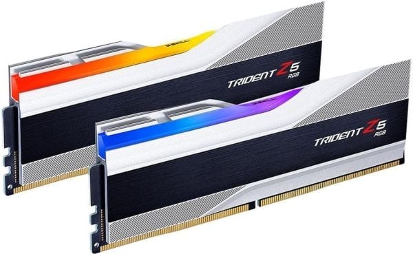 G.Skill Trident Z5 RGB - DDR5 - sett - 32 GB: 2 x 16 GB - DIMM 288-pin - 7600 MHz / PC5-60800 - CL36 - 1.4 V - ikke-bufret - ikke-ECC - børstet alu...