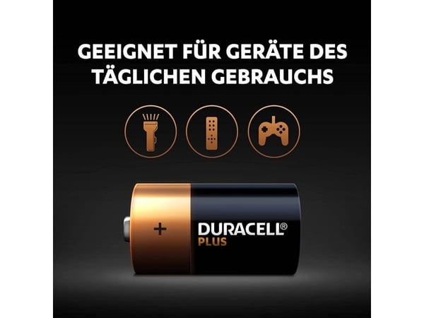 Duracell MN1400B4, Engangsbatteri, C, Alkalinsk, 1,5 V, 4 stykker, Svart, Oransje