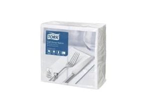 Middagsservietter, Tork, Advanced 1/8-Fold, 3 lag, hvid 390mmx390mm, karton a 1200 stk FSC Mix Credi