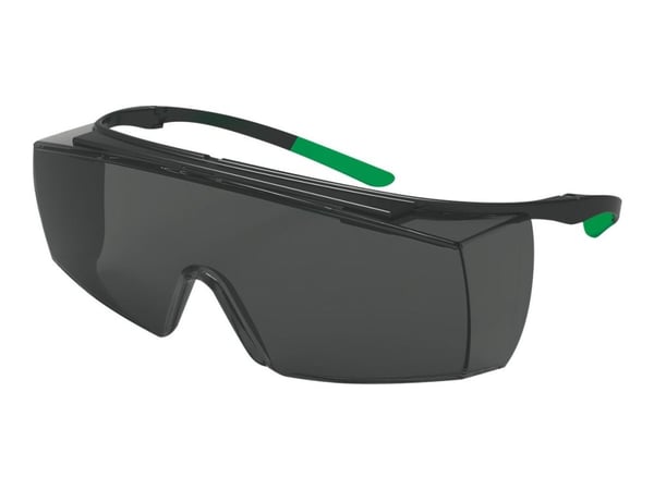 uvex super f OTG - Vernebriller - grått glass - svart, grønn
