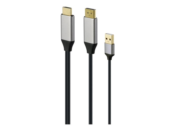 Cablexpert - Adapterkabel - USB, DisplayPort hann til HDMI hann - 2 m - svart