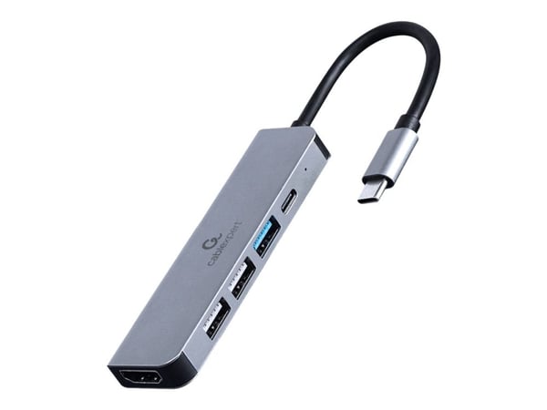 Cablexpert A-CM-COMBO5-03 - Dokkingstasjon - USB-C 3.1 - HDMI - 1GbE