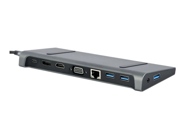 Cablexpert A-CM-COMBO9-02 - Dokkingstasjon - USB-C 3.1 - VGA, HDMI - GigE