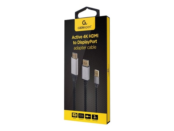 Cablexpert - Adapterkabel - USB, DisplayPort hann til HDMI hann - 2 m - svart