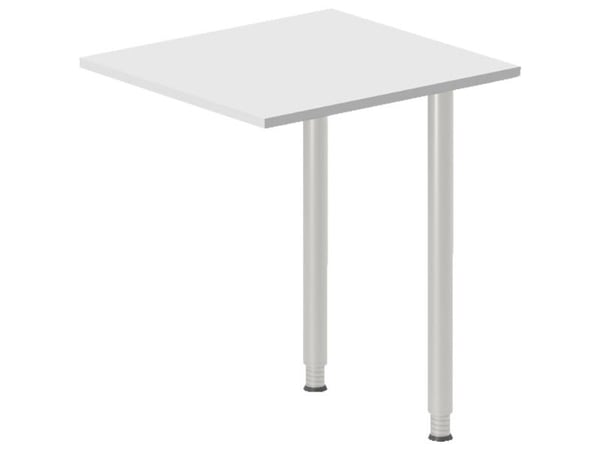 Skrivebord, tilbyg DNA Lys grå 1400x600 mm I-ben Sort