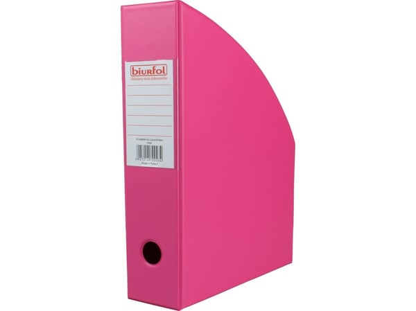 Biurfol boks til arkiv/dokumenter - rosa 7 cm KSE-35-03