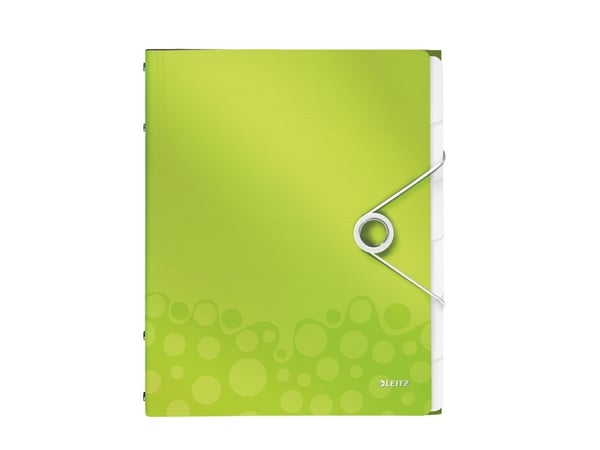 Leitz WOW, Polypropeeni (PP), Vihreä, Metallinen, A4, 260 mm, 320 mm, 290 g