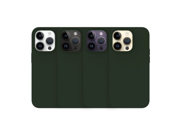 Just Mobile TENC silikonskal - mörkgrön