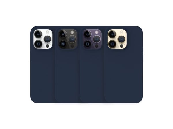 Just Mobile TENC silikonetui med MagSafe for iPhone 14 Pro - Navy blue