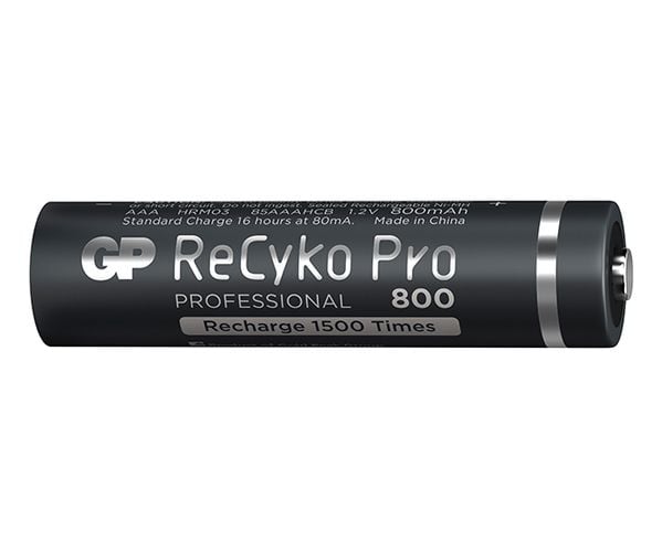 GP Batteries B22184, Oppladbart batteri, AAA, Nikkelmetallhydrid (NiMH), 1,2 V, 4 stykker, 800 mAh
