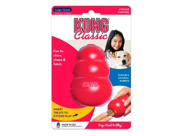 Kong Classic Aktiveringsleksak För Hund Röd L