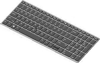 HP - Erstatningstastatur for bærbar PC - Nederlandsk - for EliteBook 755 G5 Notebook, 850 G5 Notebook, 850 G6 Notebook