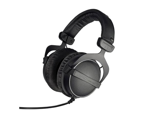 Beyerdynamic DT 770 PRO 80 OHM, Koblet med ledninger (ikke trådløs), Scene/studio, 5 - 35000 Hz, Hodetelefoner, Svart