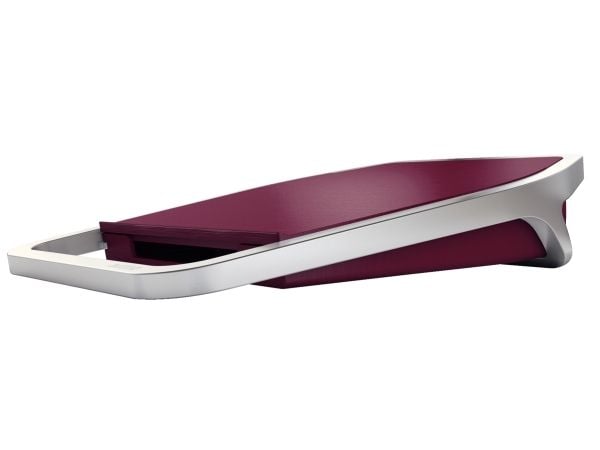 Leitz Style - Batterilader / strømadapter + AC-strømadapter - 2.5 A - 2 utgangskontakter (USB) - rubinrød