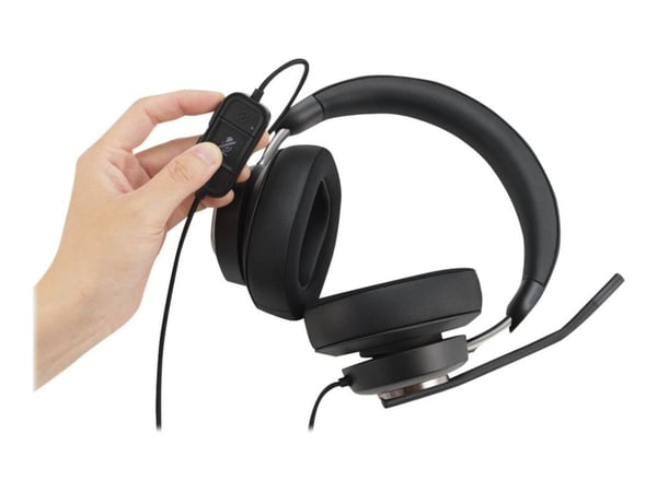 Kensington H2000 - Headset - fullstorlek - kabelansluten - USB-C - ljudisolerande