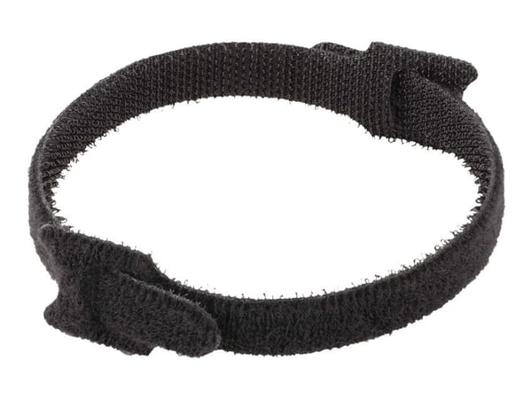 StarTech.com B506I-HOOK-LOOP-TIES, Koukullinen ja lenkillinen nippuside, Nailon, Musta, -10 - 80 °C, 150 mm, 12 mm
