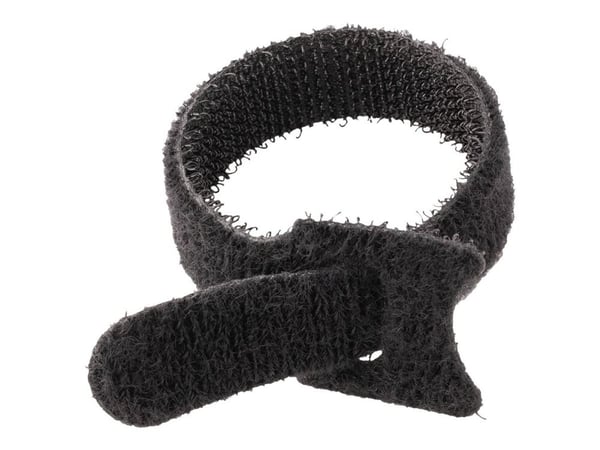 StarTech.com B506I-HOOK-LOOP-TIES, Koukullinen ja lenkillinen nippuside, Nailon, Musta, -10 - 80 °C, 150 mm, 12 mm