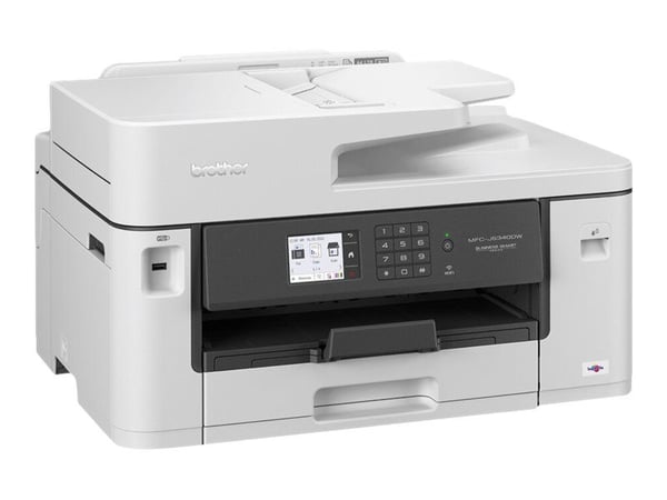 Brother MFC-J5340DWE - Multifunksjonsskriver - farge - ink-jet - A3/Ledger (medie) - opp til 28 spm (trykking) - 250 ark - 14.4 kbps - USB 2.0, LAN...