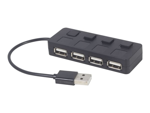 Gembird UHB-U2P4-05 - Hubb - 4 x USB 2.0 - skrivbordsmodell