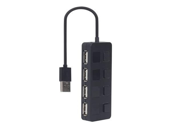 Gembird UHB-U2P4-05 - Keskitin - 4 x USB 2.0 - pöytätietokoneet