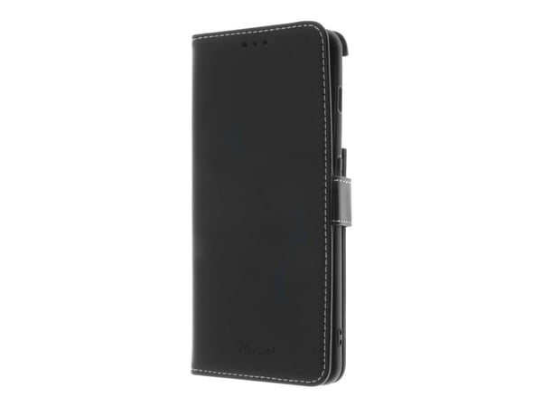 Insmat - Lommebok for mobiltelefon - ekte skinn, termoplast-polyuretan (TPU), kartong+papir+aluminiumsfolie, bomullssting - svart - for OnePlus 10 Pro